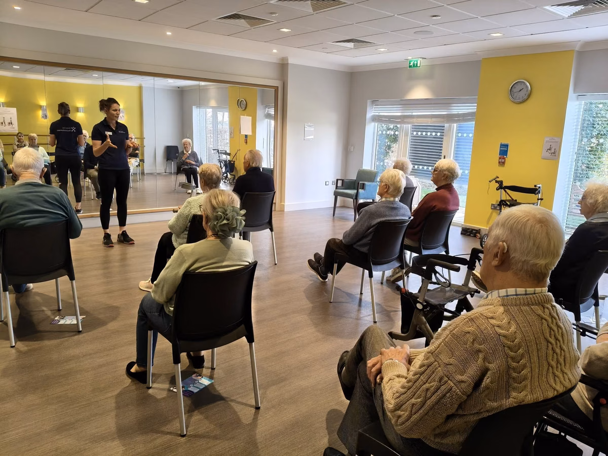 A physio-led group exercise class